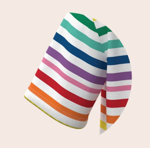 Regenbogen Ringelshirt, Ärmel