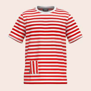 Nachhaltiges Kölner Ringelshirt aus Bio-Baumwolle – Frontansicht